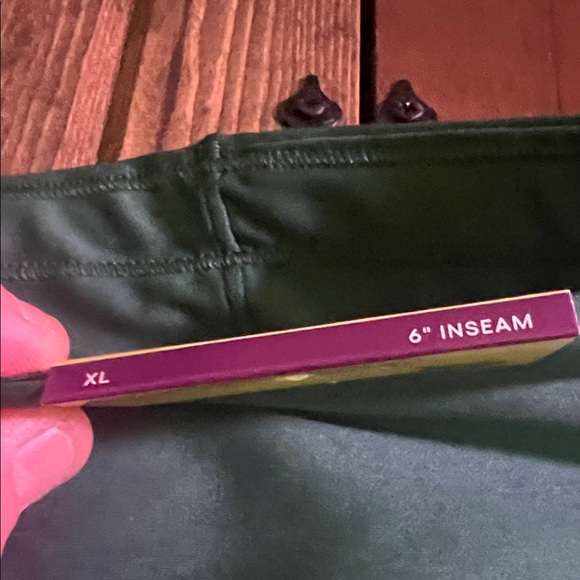 All in Motion Dark Green Women's Athletic Shorts - Picture 3 of 5